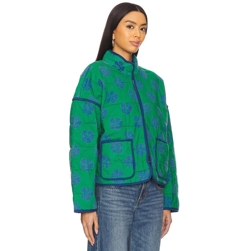 NEW, Free people Chloe Jacket in Grass Combo size L #C4658 - Picture 2 of 8